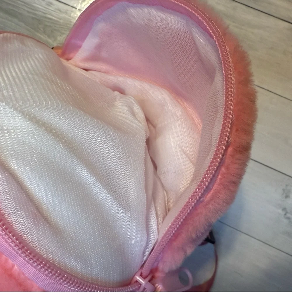 Plush Labubu Crossbody Bag Pink purse accessory